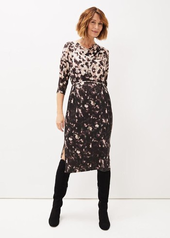 Phase Eight Corrie Abstract Spot Print Dress Multicolor USA | 4920385-IG